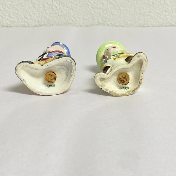 Vintage Cowboy and Cowgirl Salt and Pepper Shaker Set Japan Ceramic Decor - Picture 7 of 8